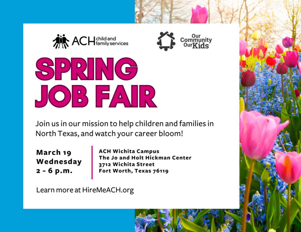 ACH's Summer Job Fair is happening March 19.