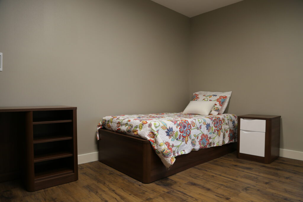 The bedrooms in the Secure Assessment Facility are designed with children's safety in mind.