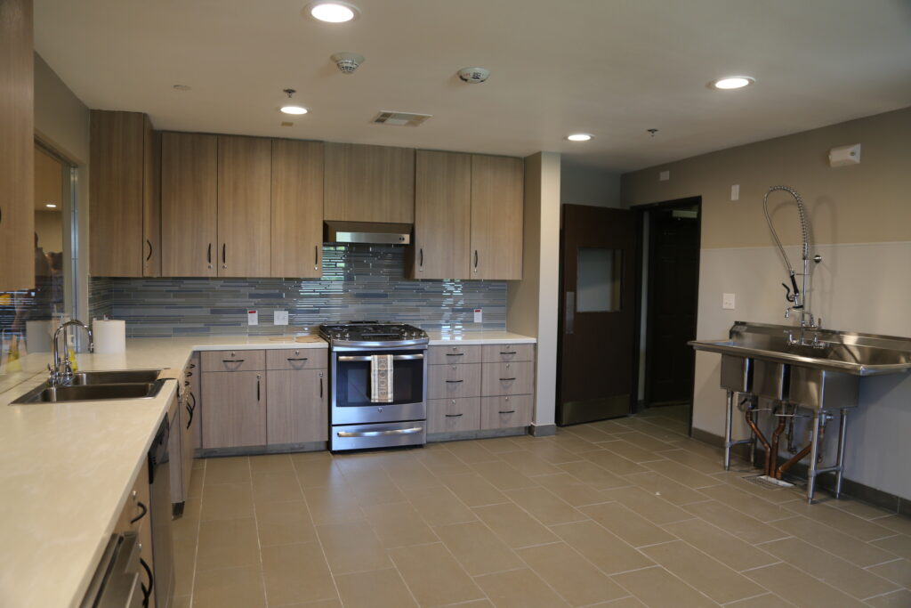 Youth can experience an at-home setting in the program's kitchen.